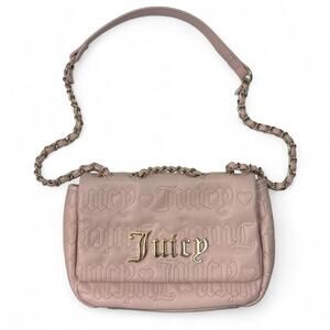 Juicy Couture ‘Say My Name’ Pink Quilted Flap Shoulder Bag